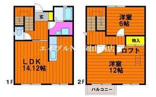 メゾンショコラの物件間取画像